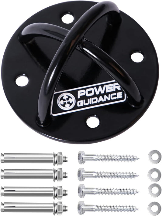 POWER GUIDANCE Wall and Ceiling Mount Bracket for Suspension Straps, Gymnastic Rings, Yoga Swings & Hammock Resistance Band Battle Rope