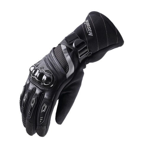 Masontex Motorcycle Gloves for Men and Women Winter Touchscreen Waterproof Riding Gloves for Dirt Bike Motorbike Motocross BMX ATV UTV (M37-Black, M)