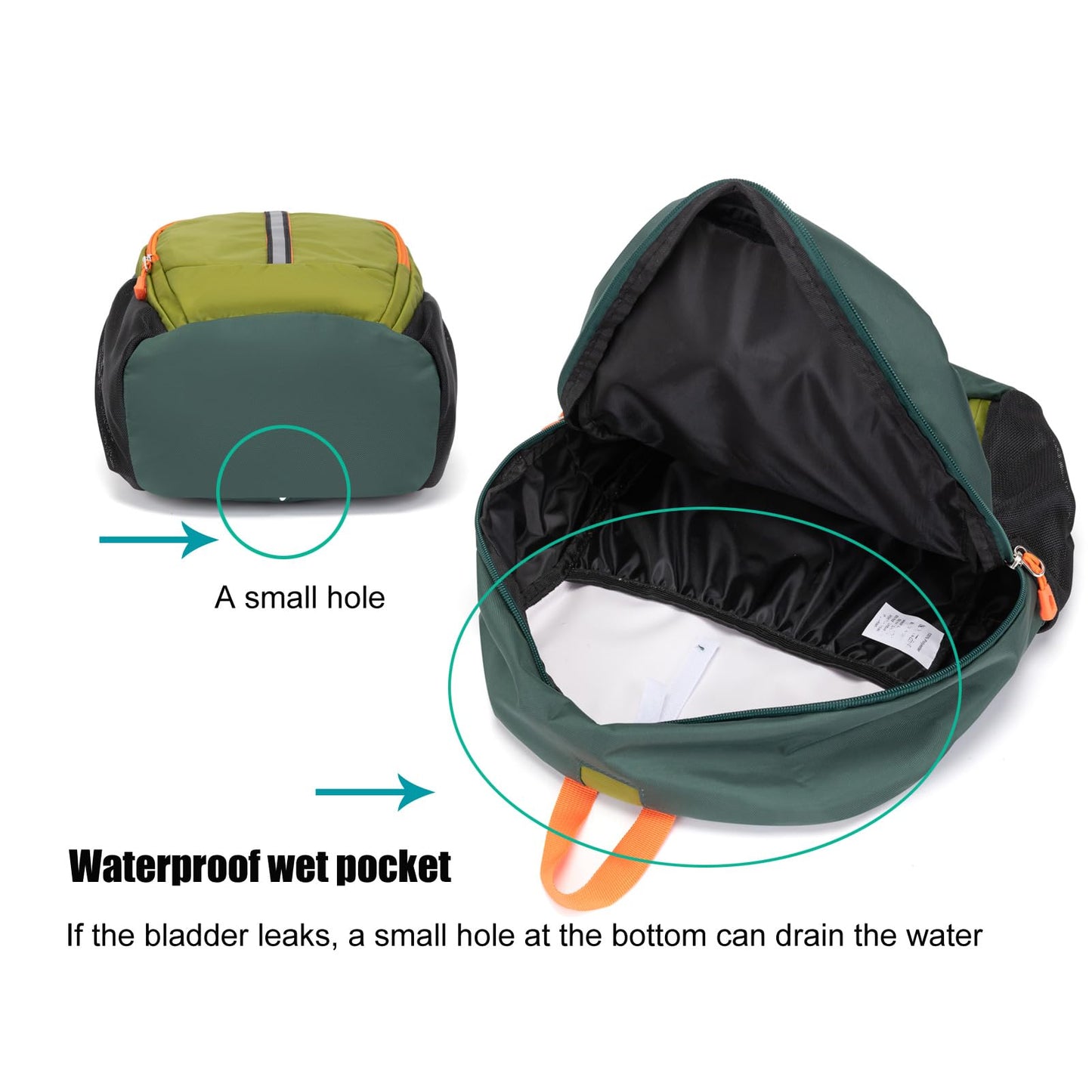 IVYGREEN Little Kids Hiking Backpack, Travel Backpack for Boys or Girls, Ideal for a Day Outdoor Adventures (Armygreen, Kids - Medium)