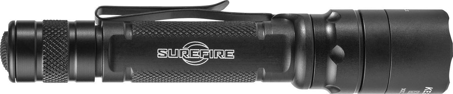 SureFire EDCL2-T 1200 Lumen Tactical EDC Flashlight Bundle with 6 Extra Surefire CR123 Batteries and 2 Lightjunction Battery Cases