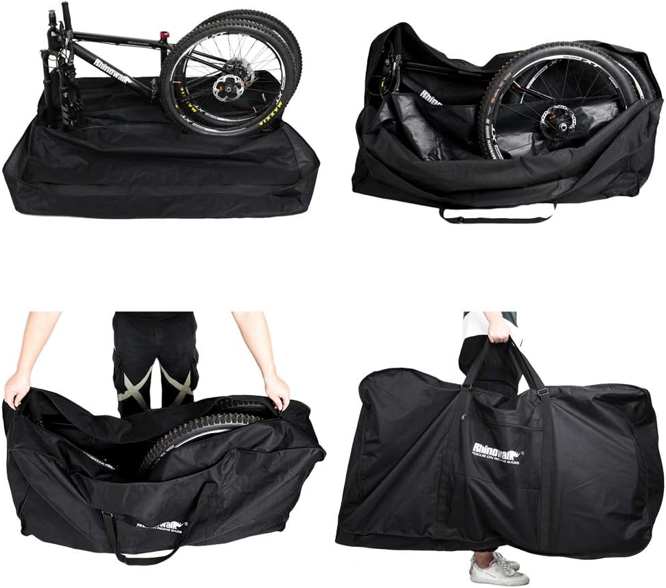 Rhinowalk Folding Bike Carry Bag 20" Thick/ 26" Thin/26 Thick Bicycle Transport Storage Case Bike Travel Bag for Air Travel,Shipping Professional Cycling Accessories