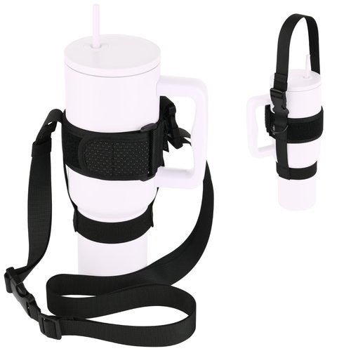 Cosmos Water Tumbler Holder Strap Travel Tumbler Carrier Water Bottle Sling Strap for 30-40 Oz Insulated Cup Travel Mug Accessory Compatible with Stanley Tumbler Cup for Travel Hiking Walking Camping