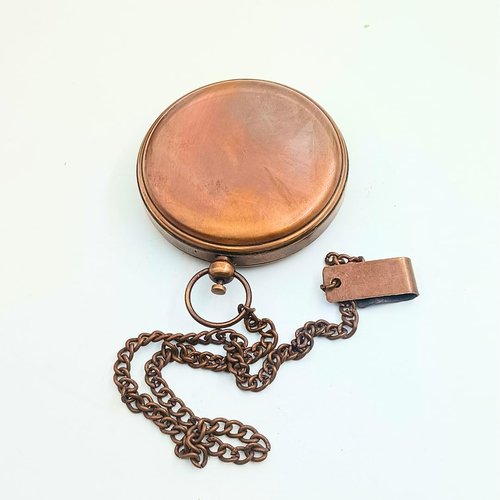 BAZROSS Trust in The Lord Compass - Proverbs 3:5-6 Engraved Brass & Leather Case Compass - Religious Gifts for Men, Baptism, Confirmation, Graduation Gift 2025