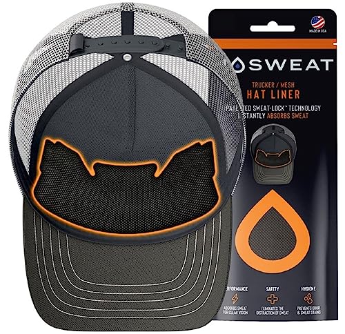Trucker Hat Sweat Liner & Mesh Sweat Guard Bands - 6 Pack - Prevent Odor & Stains