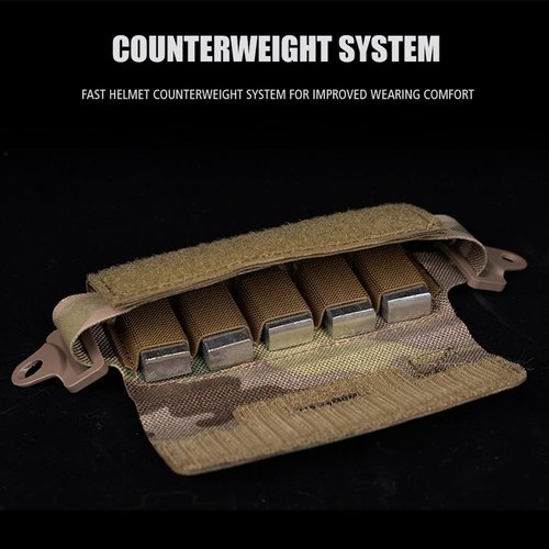 Tactical Helmet Counterbalance Weight Bag NVG Counterweight Pouch with Five Counter Blocks for OPS Fast BJ PJ MH