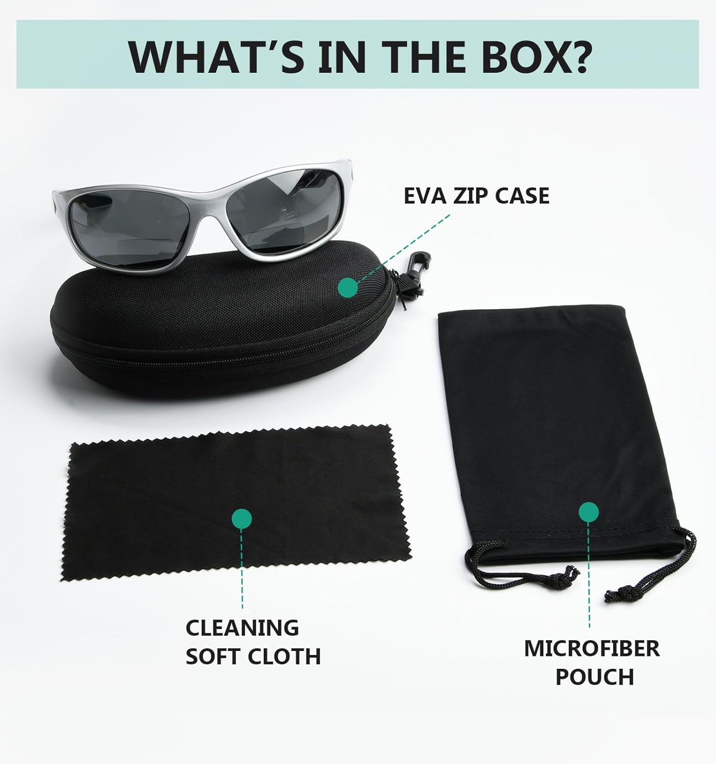 Eyekepper TR90 Unbreakable Sports Bifocal Sunglasses Baseball Running Fishing Driving Golf Softball Hiking