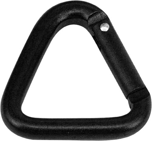 Black Carabiner Clip Auto Locking Storage Corrosion-Resistant Wear-Resistant Hiking Triangle Carabiner Buckle Compatible with Outdoor Accessory and Keychain Carabiners