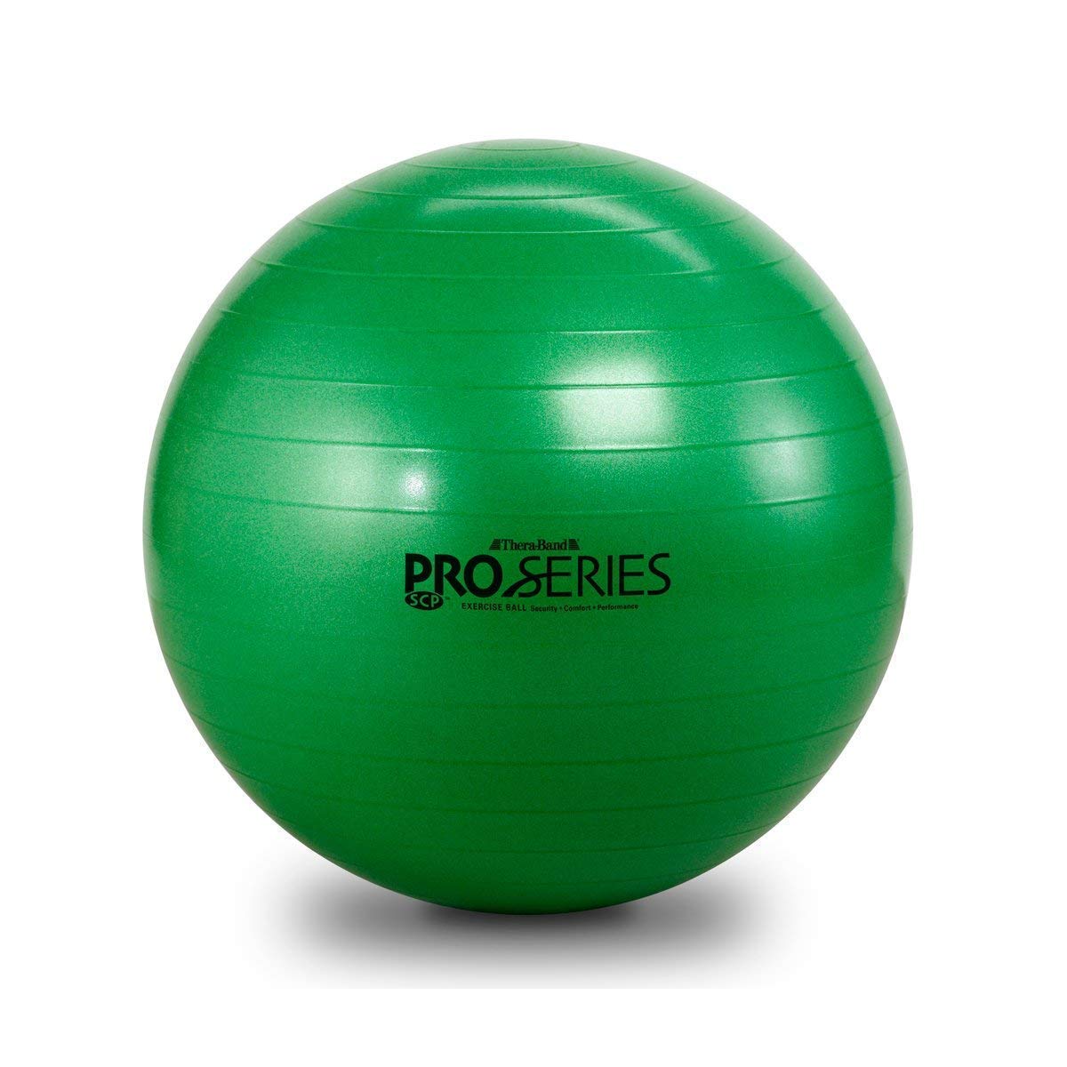 THERABAND Exercise Ball, Stability Ball with 55 cm Diameter for Athletes 5'1" to 5'6" Tall, Standard Fitness Ball for Posture, Balance, Yoga, Pilates, Core, & Rehab, Red