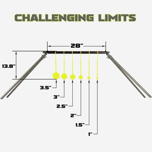 Highwild AR500 Steel 1/4" 6 Spinning Targets & Target Stand Kit - Suitable for .22 Rimfire Airgun Pellet Guns (Pipes are Not Included)