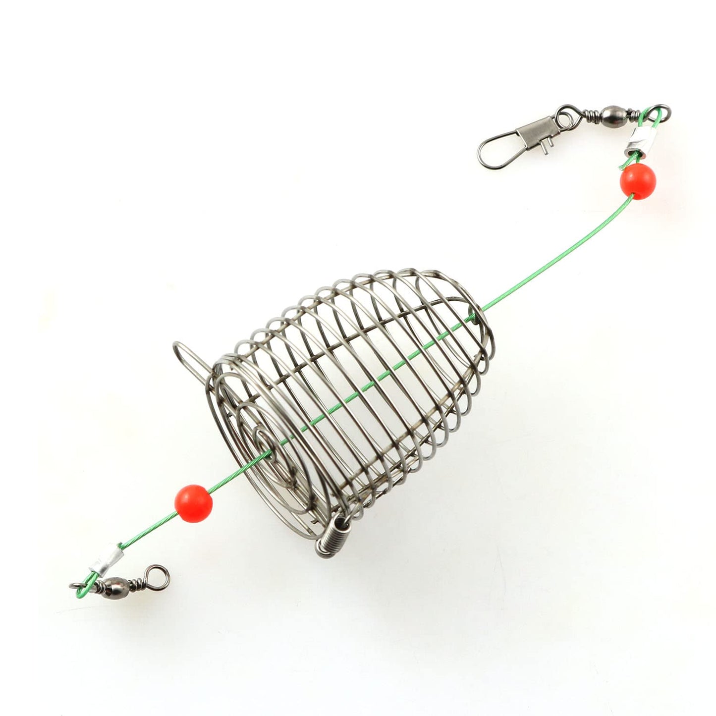 JCBIZ 6pcs Stainless Steel Wire Carp Fishing Bait Feeder Basket Holder Fishing Tackle Accessories