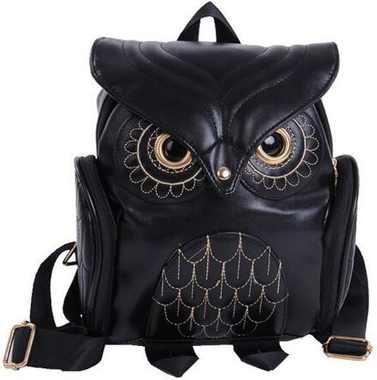 WYSBAOSHU Fashion Owl Backpack Women Pu Leather Mini Bag