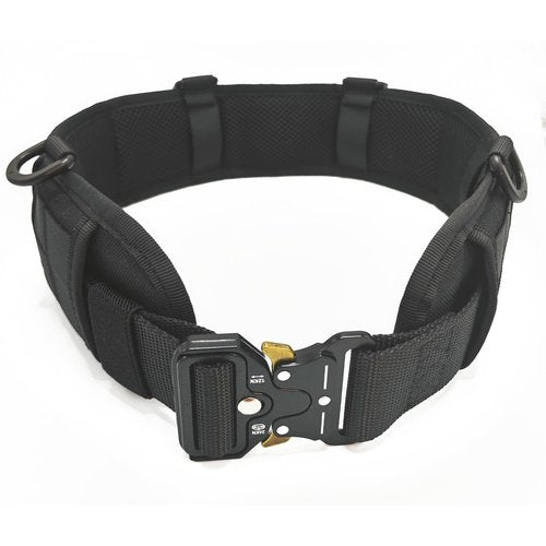 YouchingWld Battle Belt Molle Belt Airsoft Belt Tool Belt and fits sizes 32 to 44 inches(Black)