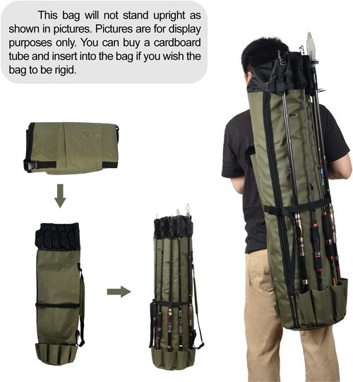 LEADALLWAY Fishing Chair with Cooler Bag and Fishing Rod Bag