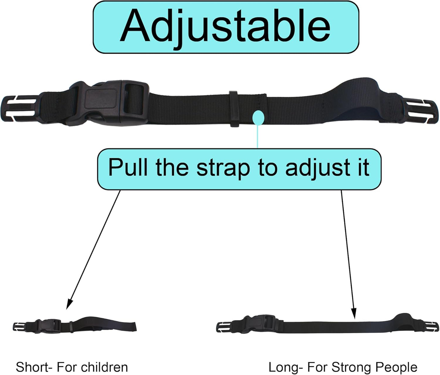 YYST Sternum Strap Backpack Chest Harness for Backpack with 20MM or 25MM Webbing