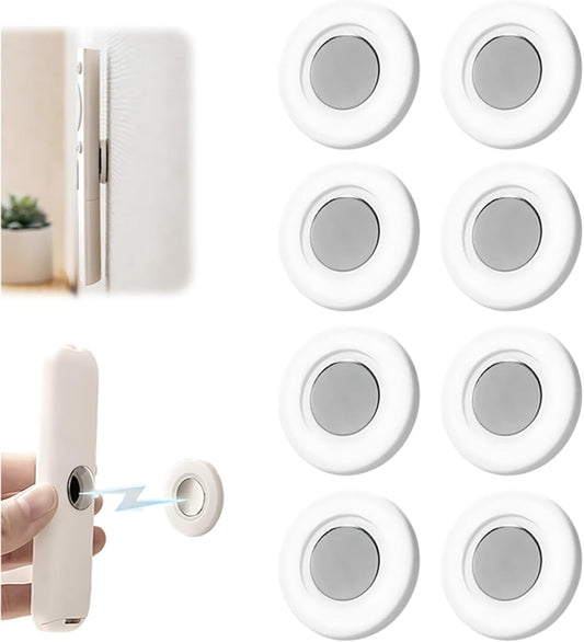 Magnetic Remote Control Holder, 2025 Magnetic Remote Control Holder Wall Mount Upgraded Silicone Remote Control Organizer Storage Self-Adhesive TV Remote Holder for Back of TV (4Pcs)