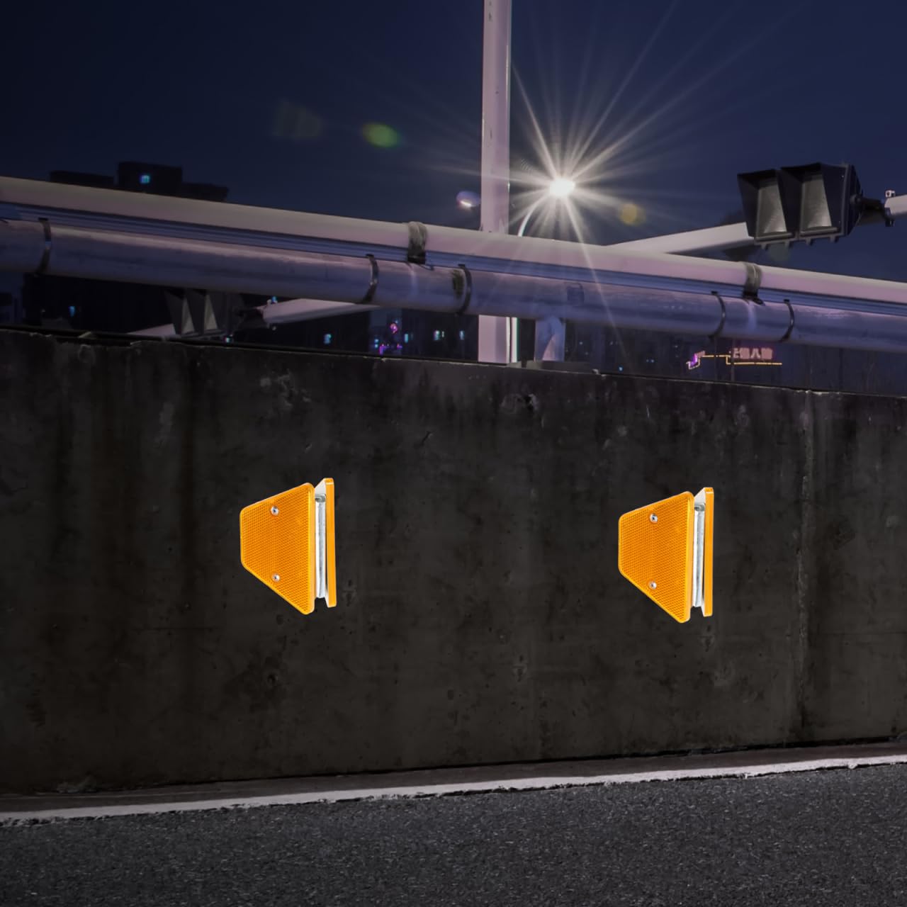 Gatuida Reflective Trail Markers Reflective Marker for Road Road Reflectors for Driveway Guardrail Delineators 2pcs Sturdy Stylish Driveway Markers