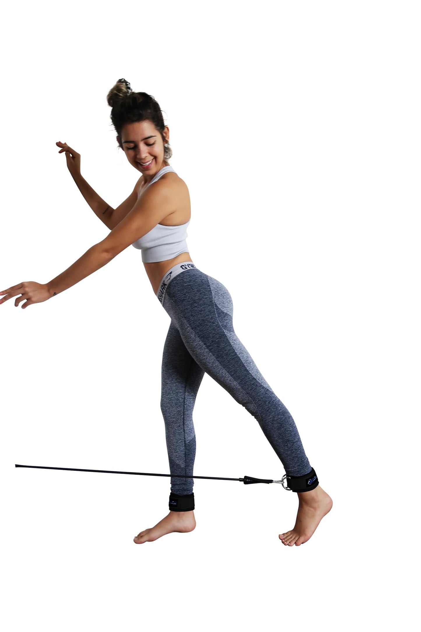 Flexi Muscles Barbell Pad, Ankle Straps, and Lifting Straps Set - Ultimate Comfort & Support for Weightlifting, Squats, Hip Thrusts, and Strength Training. (Black)