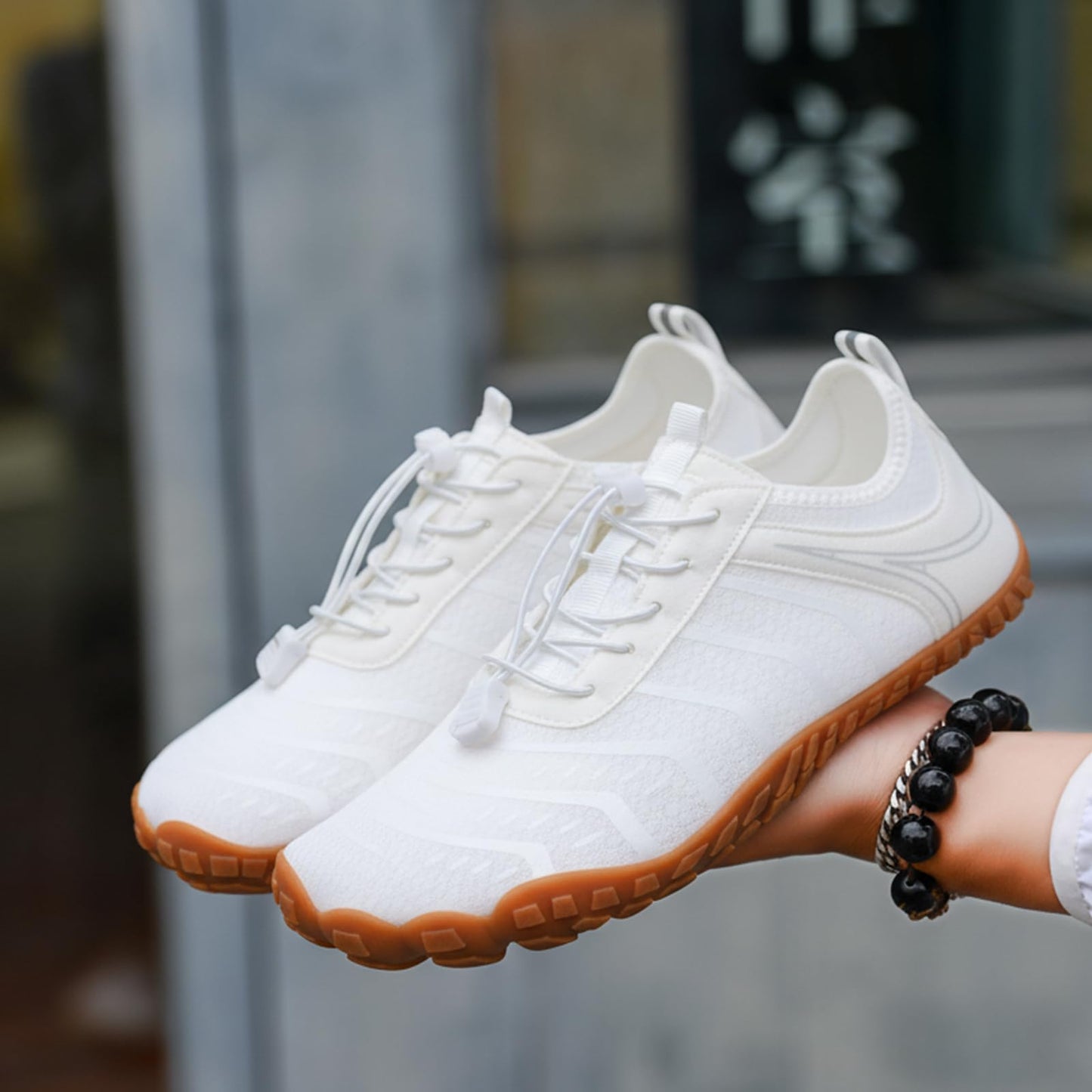 2026 New Hiking Barefoot Shoes Womens Mens Footwear,Wide Toe Box Water Shoe for Women Men,Zero Drop Comfortable & Non-Slip Barefoot Vitality Shoe Women's Athletic Footwear for Walking Hiking White-a
