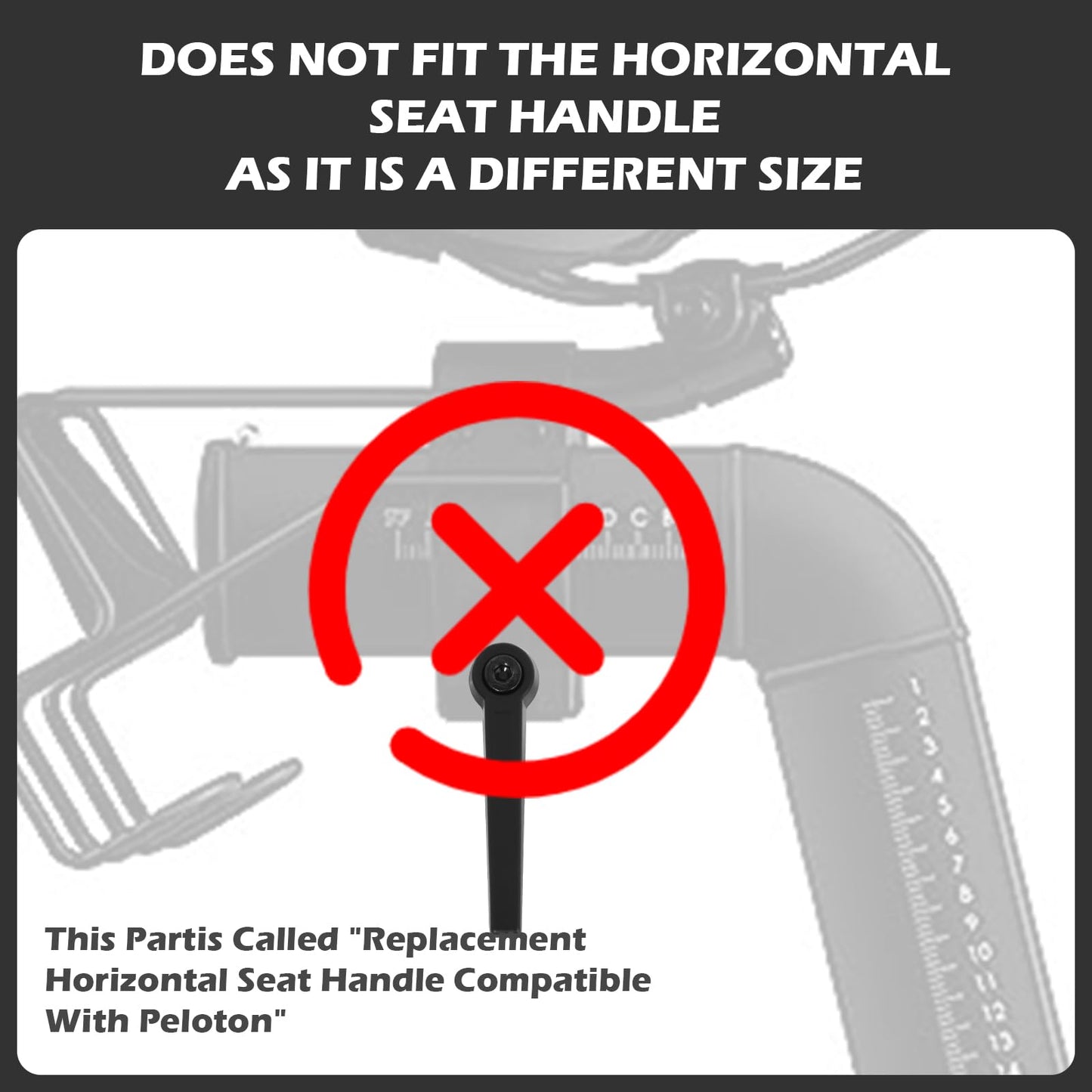 Exercise Bike Seat an Handle Height bar Adjustment Lever Replacement Parts for Peloton Spin Bike Adjuster Handle Adjustable Alloy L-Handle Accessories