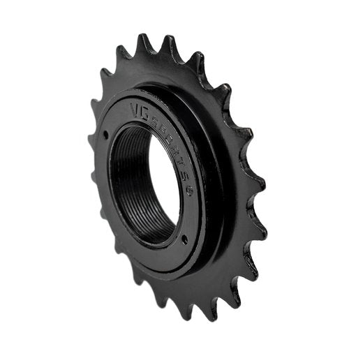VG SPORTS Single Speed Bike Freewheel, 20T Compatible with 1/2' x 1/8' Bicycle One-Speed Freewheel Threaded Type Freehub Replacement Parts (Black)