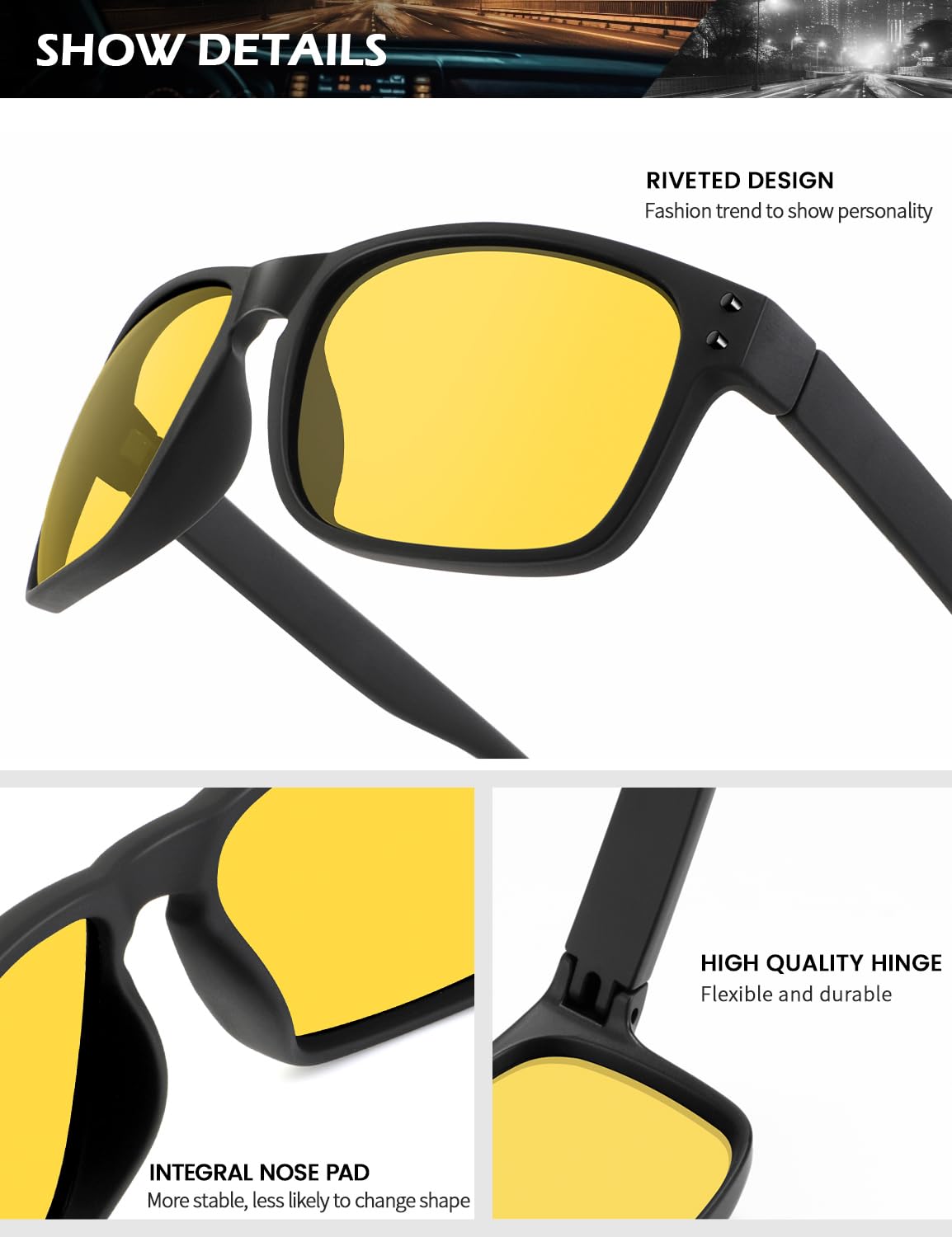 KALIYADI Polarized Sunglasses for Men and Women Vintage Style Sun Glasses for Fishing Running Driving with UV Protection