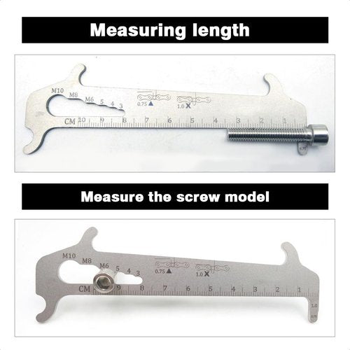 BDR Bicycle Chain Wear Tool for Accurate Maintenance Indicator Chain Checker Tool Measuring Ruler