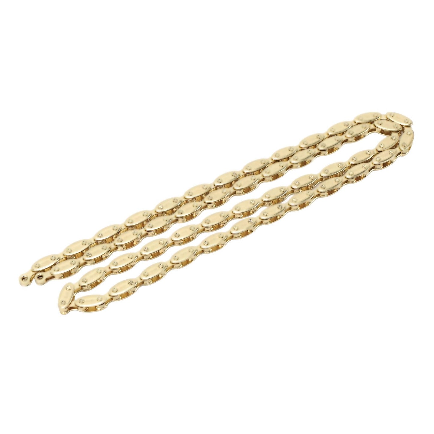 JAOCDOEN Olive Chain High Strength Single Speed 100 Link Gold Chain for Fixed Gear BMX