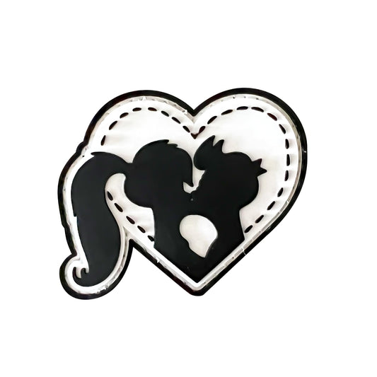 Love Heart - PVC Morale Patch | Hook & Loop Backing