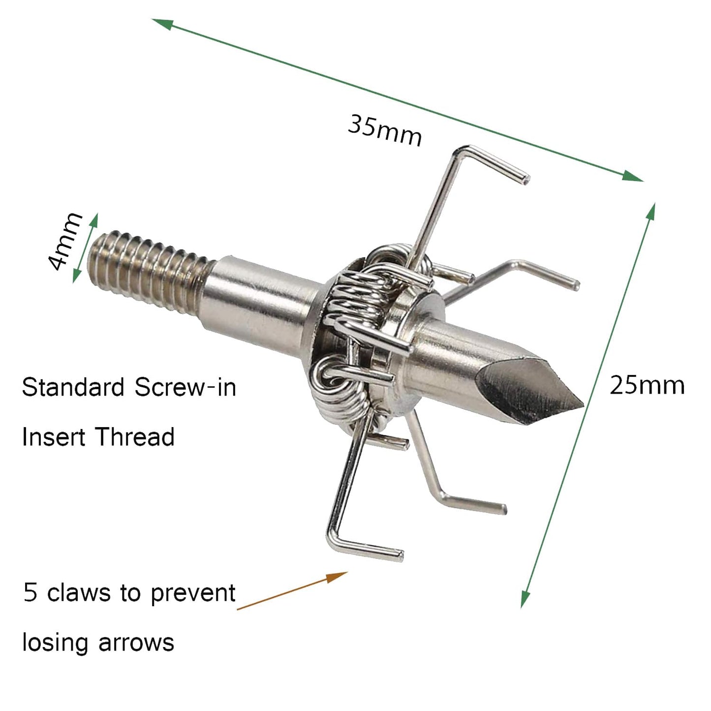 KURUGEILI 12PK 100 Grain Small Game Broadheads Blunt Judo Points with Broadhead Case Screw in Judo Broadheads for Hunting & Field Practice-Perfect for Small Game and Target Shooters