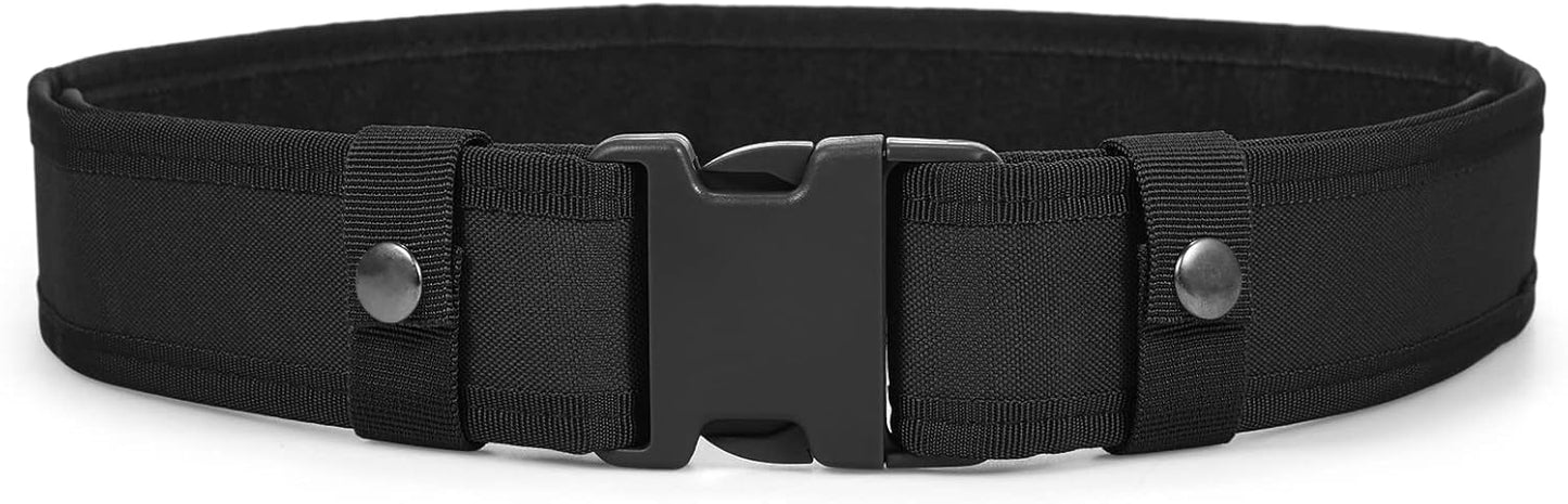 Modular Duty Belt with Pouches & Holster for Law Enforcement, Security & Hunting