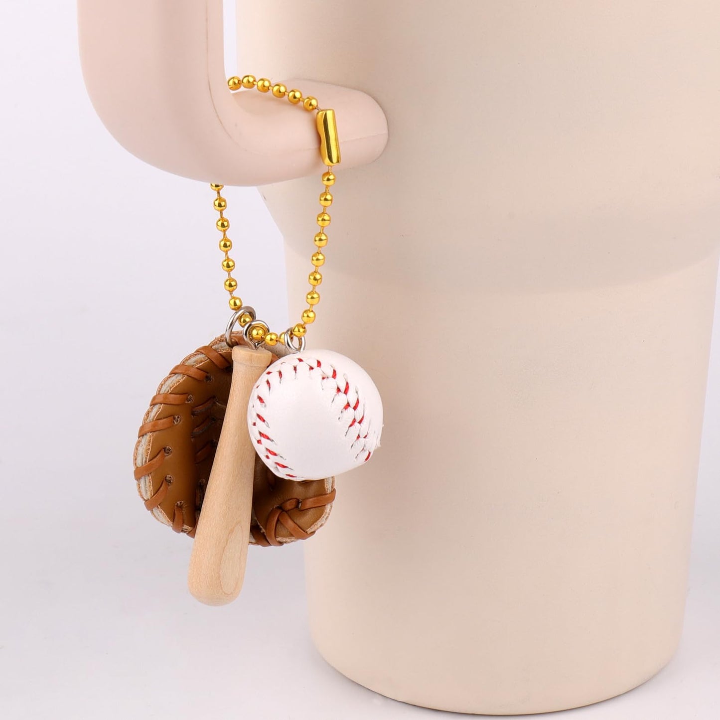 AIERSA 3Pcs Baseball Straw Cover Caps Set for Stanley Straw Cups Accessories, 10 mm