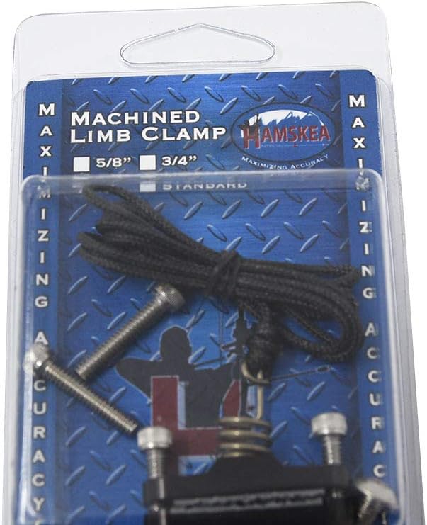 HAMSKEA ARCHERY SOLUTIONS 1", 3/4" & 5/8" Limb Clamp Assembly Kits for Arrow Rests