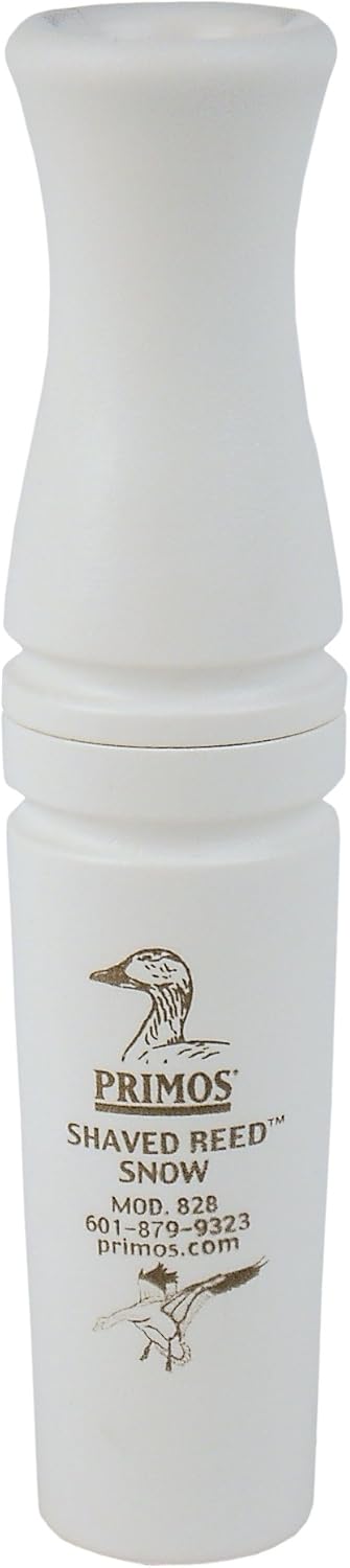 Primos Hunting 828 Goose Call, Shaved Reed Snow, White