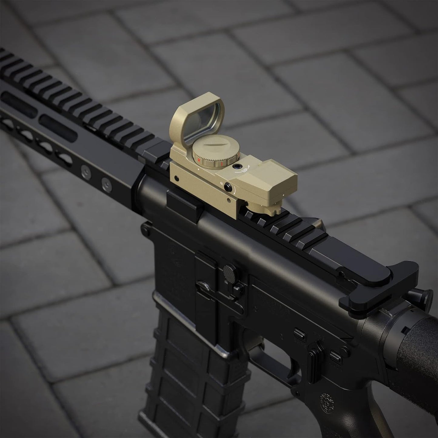 Feyachi Reflex Sight - Adjustable Reticle (4 Styles) Both Red and Green in one Sight!