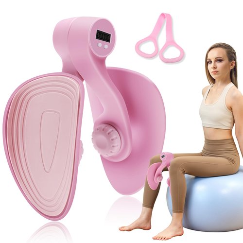 Senprity Thigh Master LED Digital Display Inner Thigh Exercise Equipment Pelvic Floor Muscle Trainer Ideal for Postpartum Mothers Sedentary Lifestyles Thigh Fat Reduction and Shaping Home Gym Workout