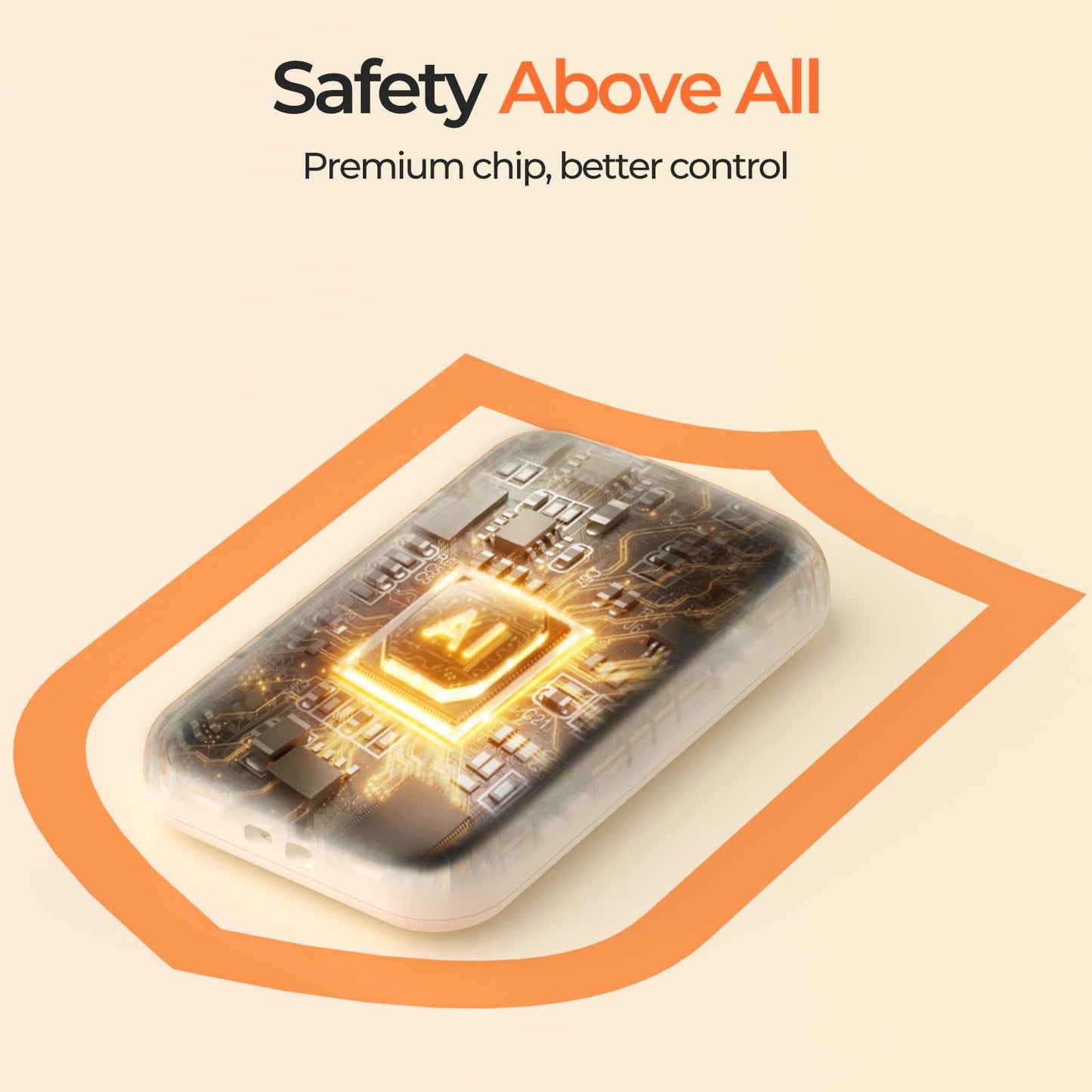 AI Hand Warmers Rechargeable, Reusable Portable Electric Hand Warmer, Fast Intelligent Heating in 1 Second, Gifts for Christmas, Outdoor, Golf, Hunting, Camping Accessories Ivory 4Pack