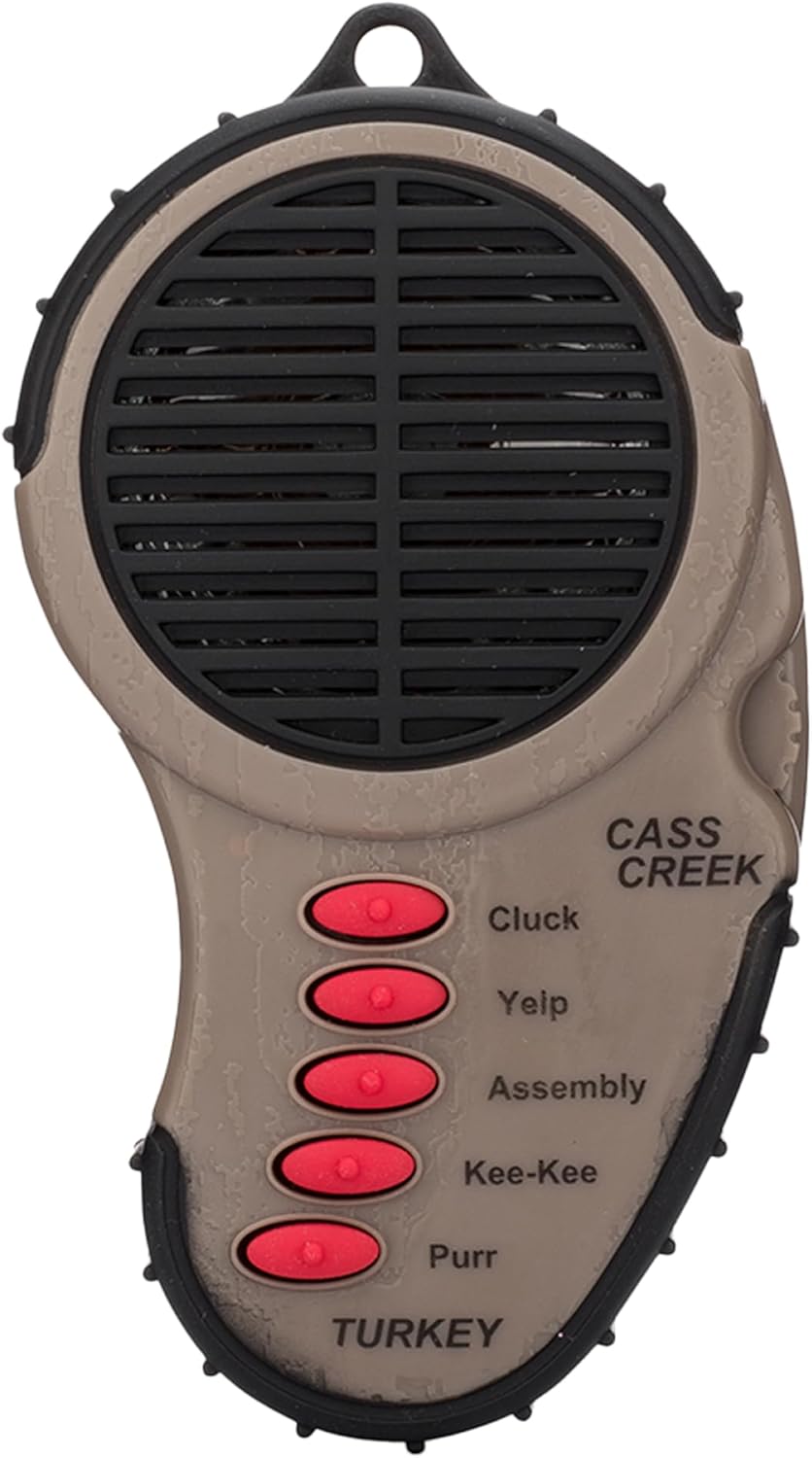 Cass Creek Ergo Call, Handheld Electronic Hunting Call, Compact Design, 5 Authentic Calls in 1, Expert Calls for Everyone
