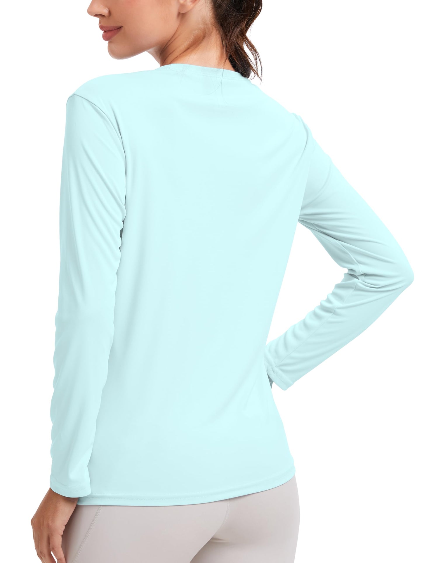 NebuKinex 2 Pack Rash Guard for Women UPF 50+ Sun Shirts UV Protection Long Sleeve Workout Tops Lightweight Quick Dry Swim Hiking Shirt Small