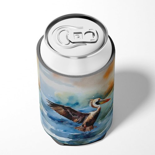 Caroline's Treasures Pelican Can or Bottle Hugger Cooler Washable Drink Sleeve Collapsible Beverage Insulated Holder, Can Hugger, Multicolor