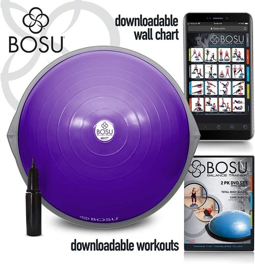 Bosu Balance Trainer, 65cm - Purple/ Gray