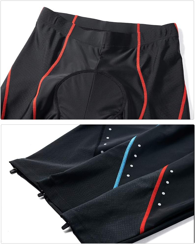 XGC Men's Long Cycling Pants Trousers Bike Pants Trousers Tights Legging with 4D Sponge Padded