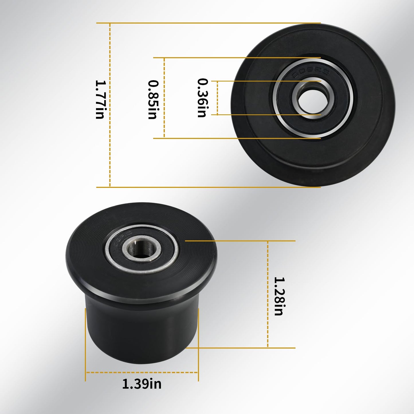 6 Rolling Seat Trolley Wheels,Sliding Seat Bracket Roller, Compatible with Bowflex Home Gym Blaze, Classic, Elite, Motivator2, Pr1000, Sport, Conquest, Ultimate2, Schwinn Comp, Revolution