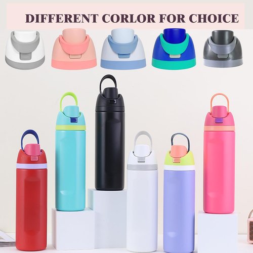 Replacement Lid Compatible with Owala Freesip,One Button Water Bottle Top Lid Compatible with Owala Cup 16oz 24oz 32oz 40oz BPA-Free Replacement Accessory Stopper,No Leak (Blue)