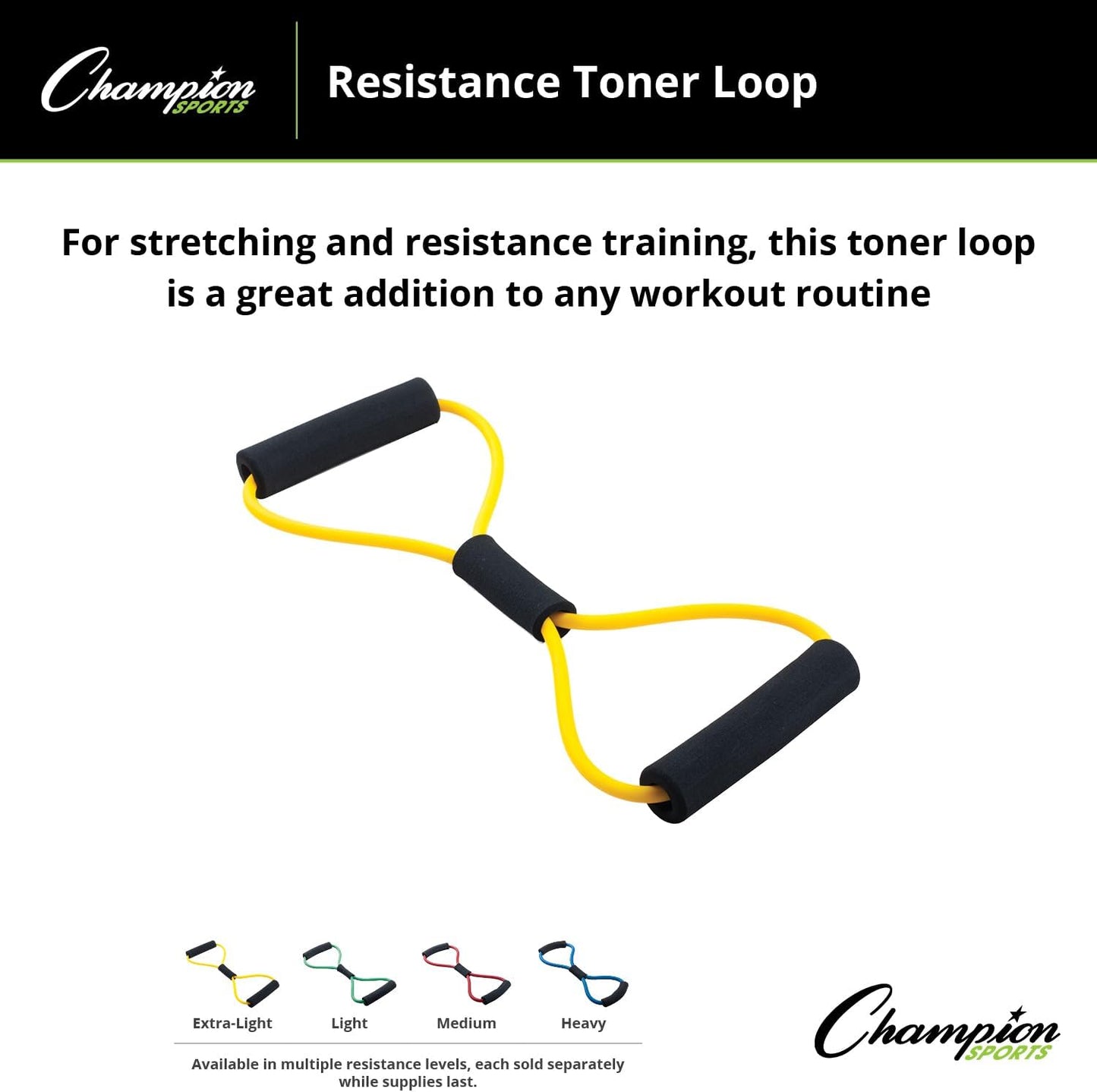 Champion Sports Medium Resistance Muscle Toner Loop - Scarlet