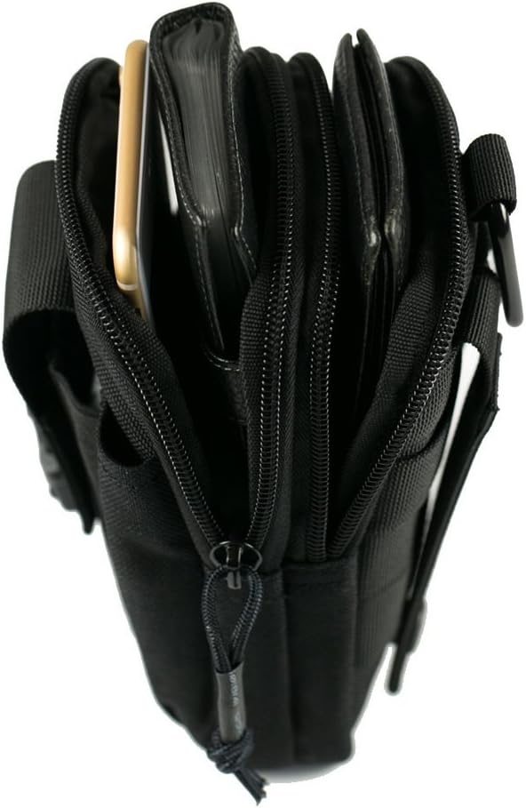 Tactical Molle EDC Pouch - Utility Gadget Belt Waist Bag with Cell Phone Holder