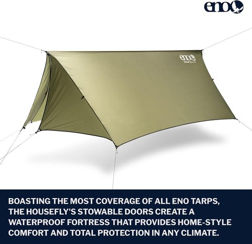 ENO - Eagles Nest Outfitters HouseFly Rain Tarp, Ultralight Camping Tarp