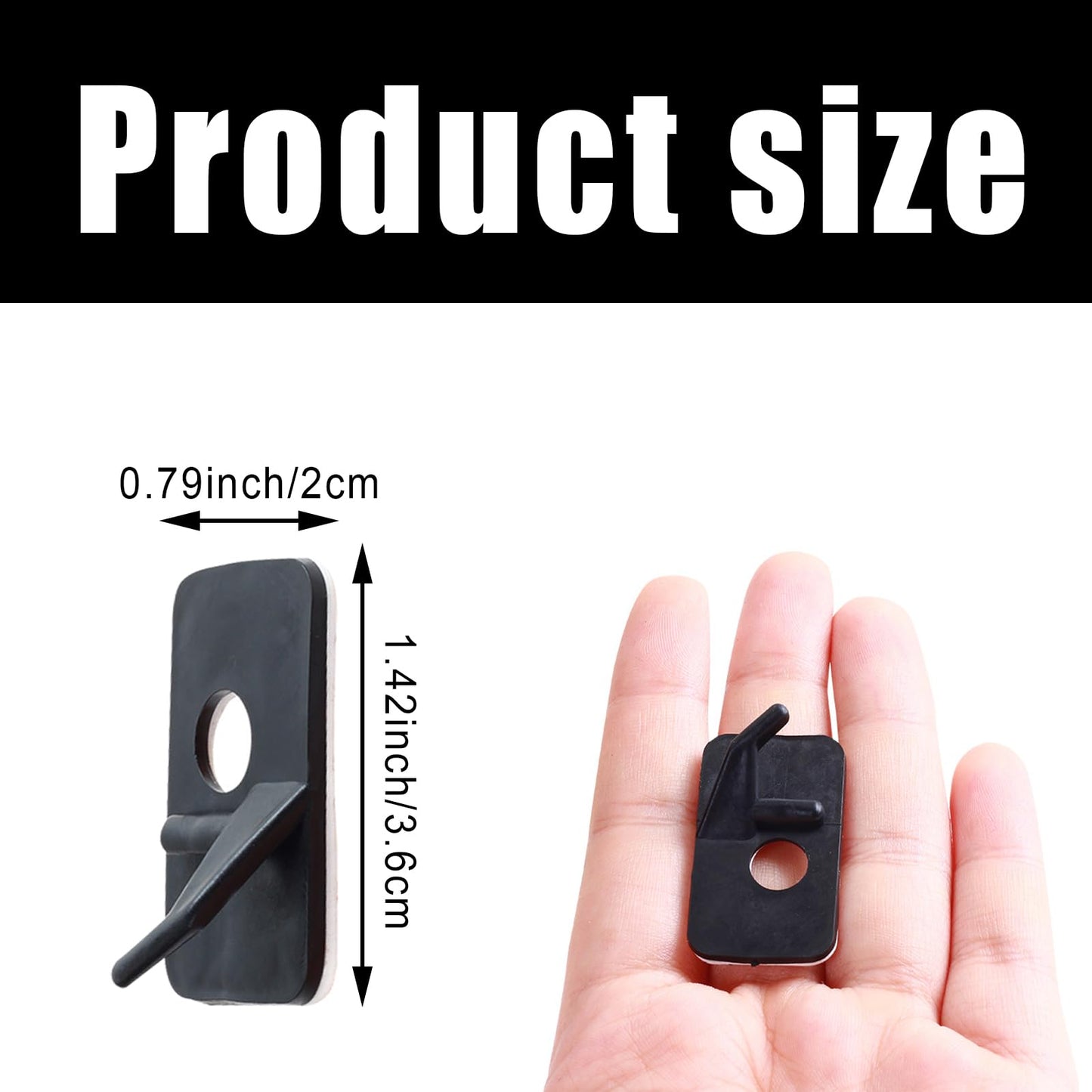 DonLeeving 12 PCS Arrow Rest for Recurve Bow Black Plastic Archery Arrow Rest for Compound Bows with Adhesive Back Hunting Shooting Targeting Accessory for Right Hand