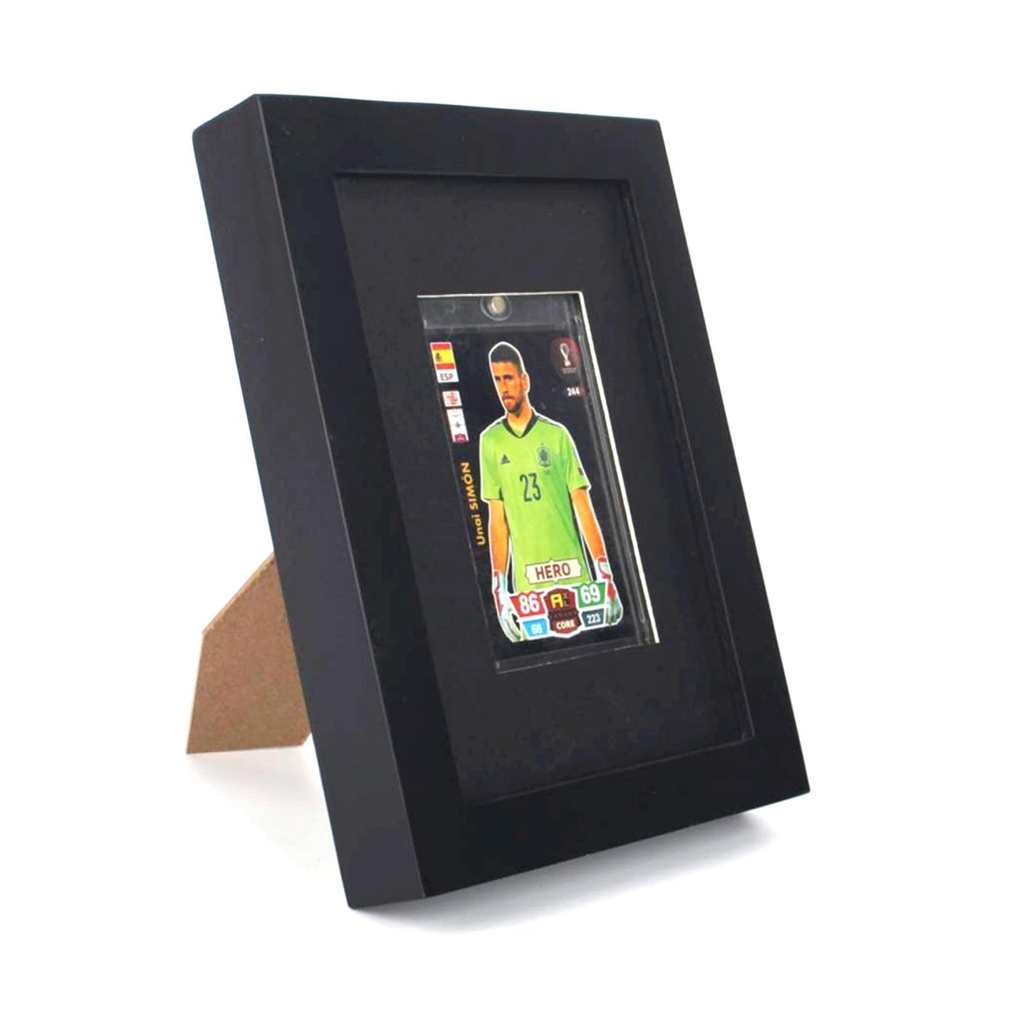 6"X8"Card Display Case,Baseball Card Display,Wood HD GlassTrading Card Display Case,for,Sports,Baseball,Basketball,Hockey(Black). ﻿ ﻿
