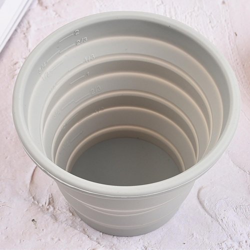Carimee Silicone Collapsible Cups for Traveling, Reusable Folding Travel Cup, Small Portable Backpacking Camping Cup for Outdoor, 300ml, 1Pack