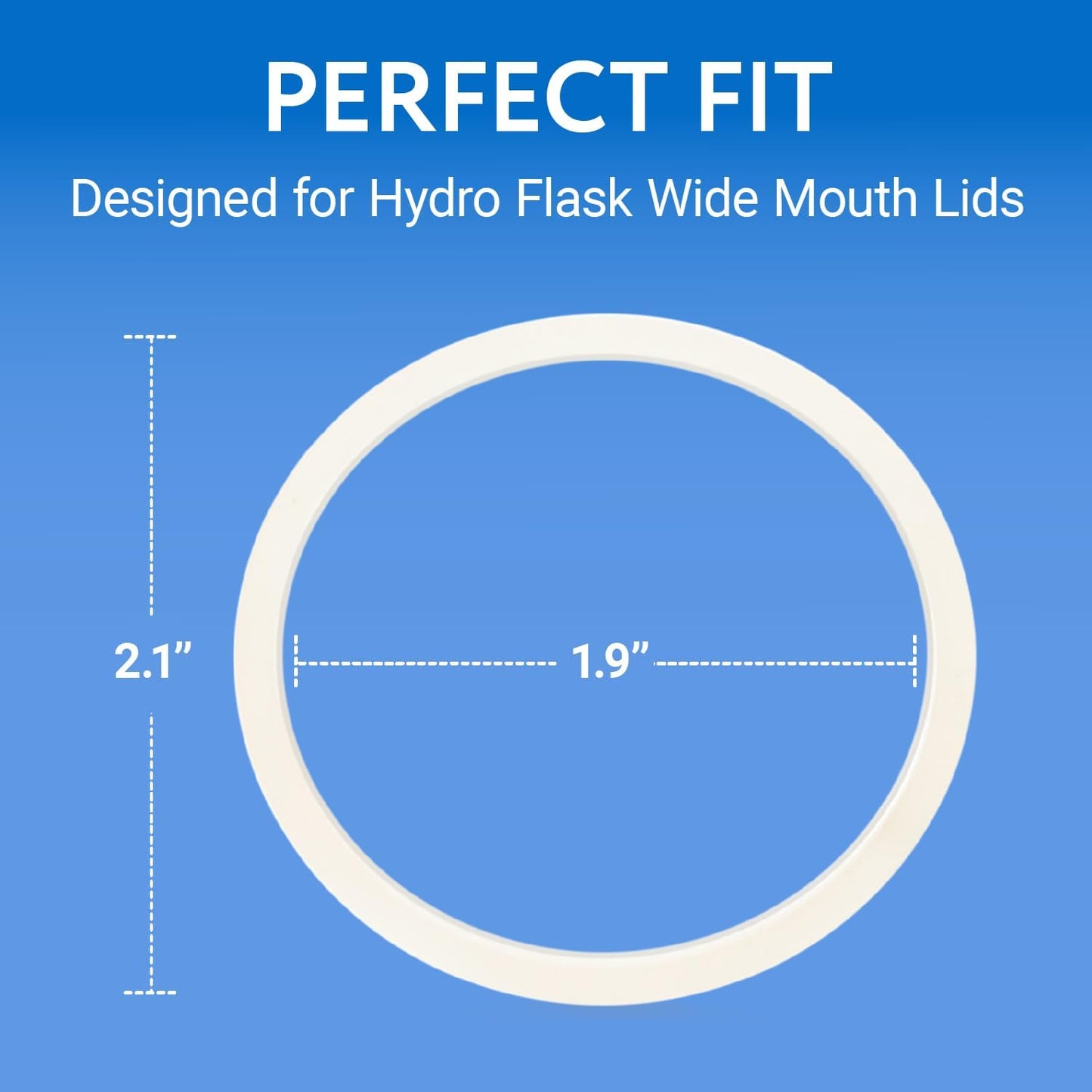IMPRESA 3 Gaskets For Hydro Flask Wide Mouth Lid - No BPA, Phthalate, Latex Wide Mouth Water Bottle Gasket